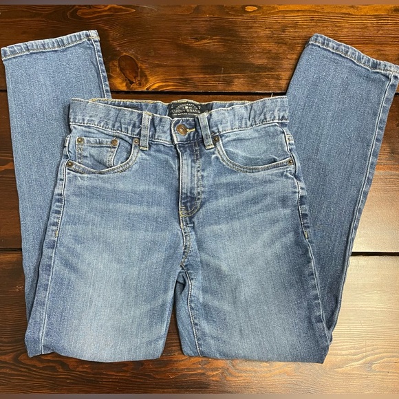 Lucky Brand Classic Straight Jeans Boys Size 12 Medium Wash Adjustable Waist - Picture 3 of 5